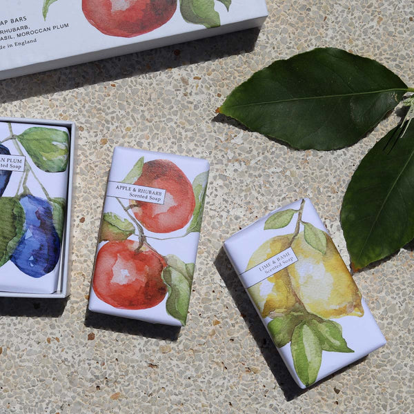 3 Fruit Scented Soaps - Gift Boxed - Distinctly Living