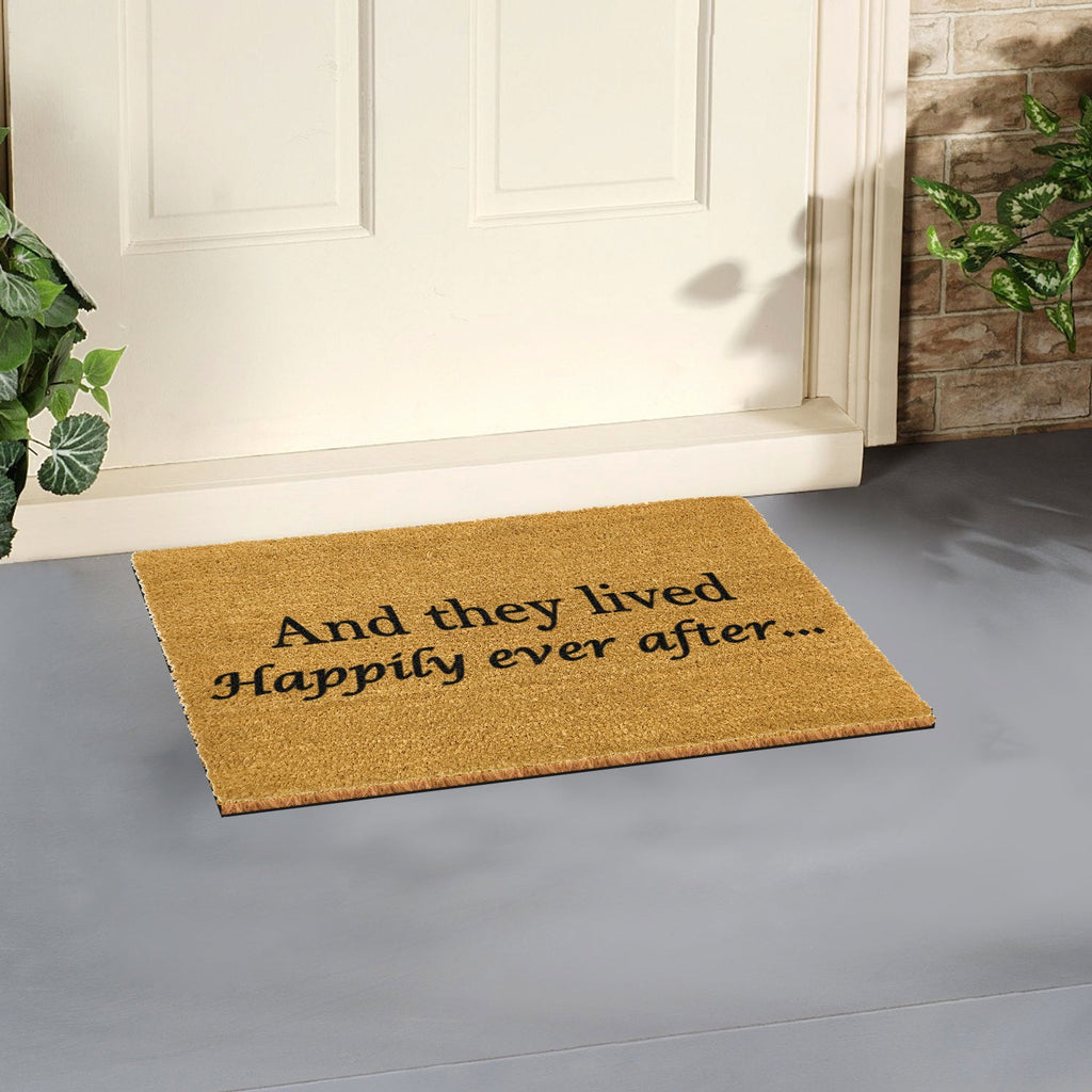 And they lived happily ever after doormat - Distinctly Living