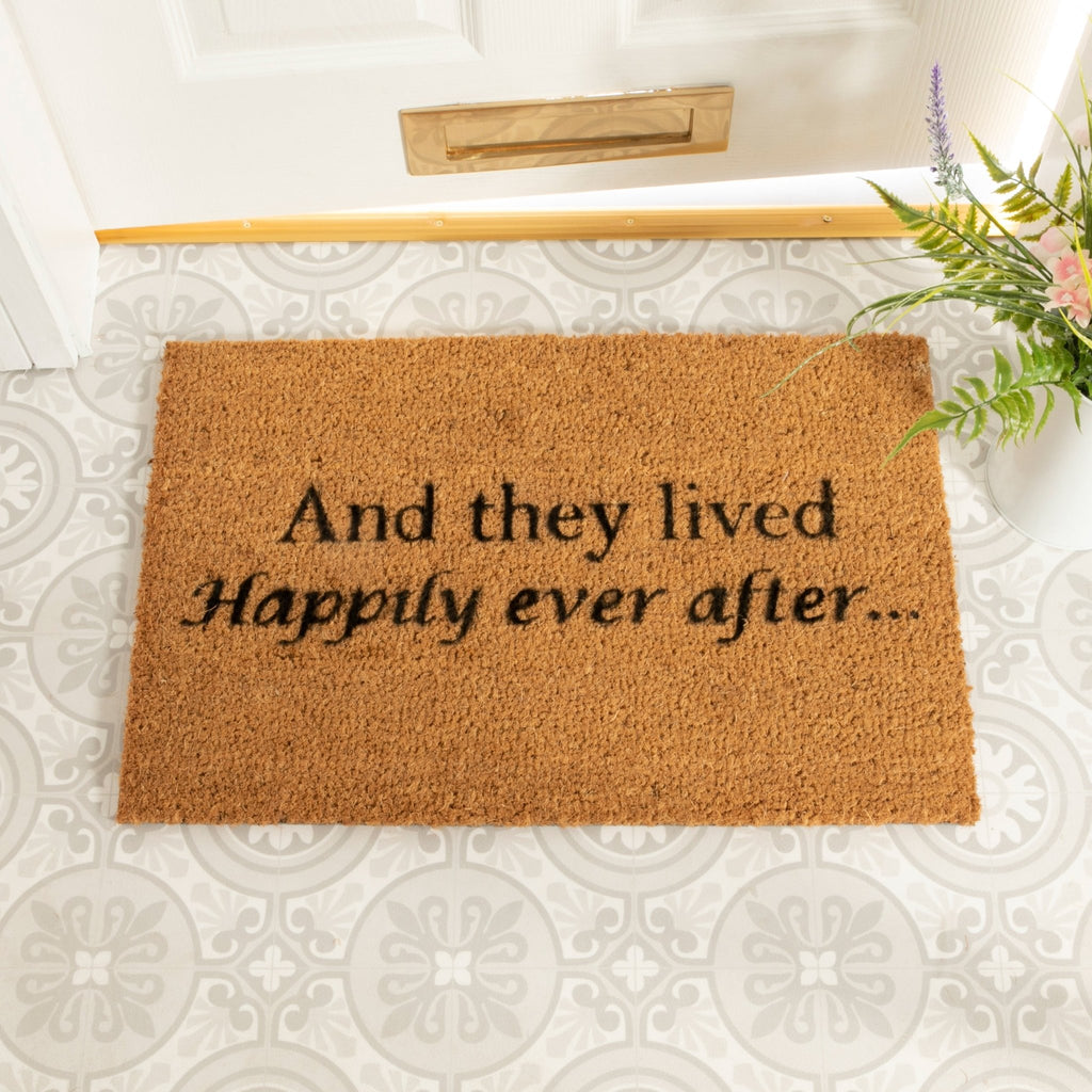 And they lived happily ever after doormat - Distinctly Living