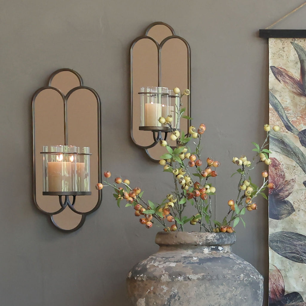 Antique Wall Brass Sconce - Distinctly Living