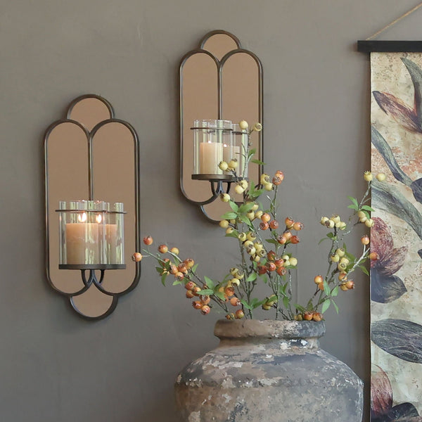 Antique Wall Brass Sconce - Distinctly Living