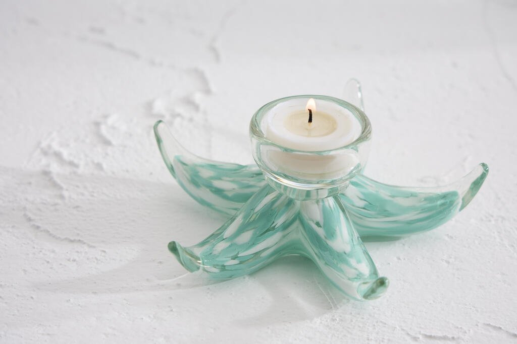 Aqua Starfish Tealight Holder - Distinctly Living