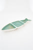 Aqua Teal Tripple Fish Dish - Distinctly Living