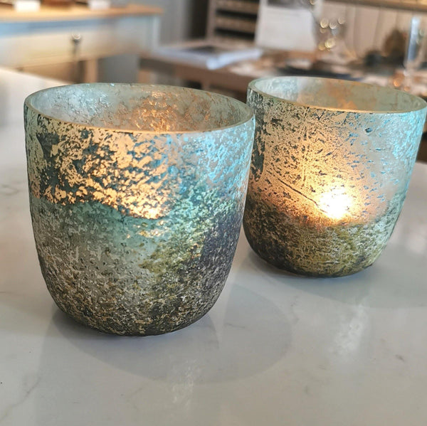 Aquamarine Tea Light Holder - Distinctly Living