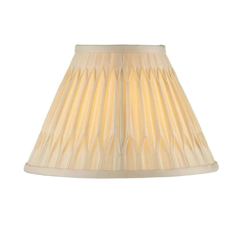 Arrow - Pleated Silk Lamp Shades - Various Sizes - Ivory - Distinctly Living