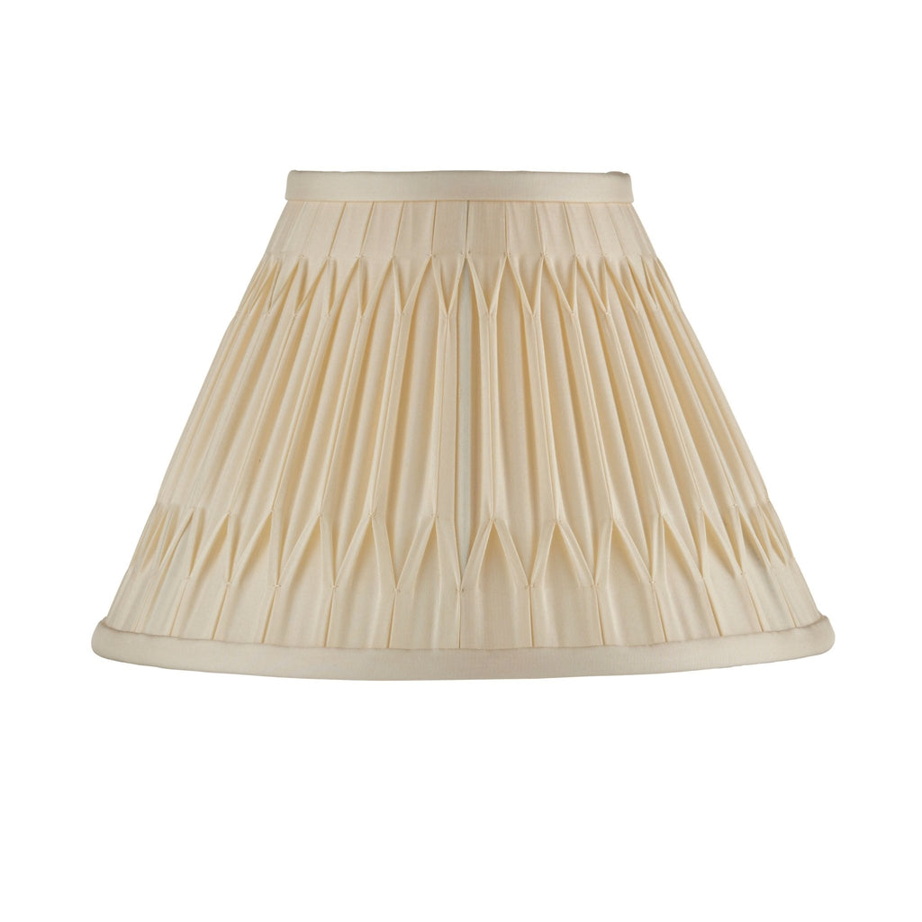 Arrow - Pleated Silk Lamp Shades - Various Sizes - Ivory - Distinctly Living