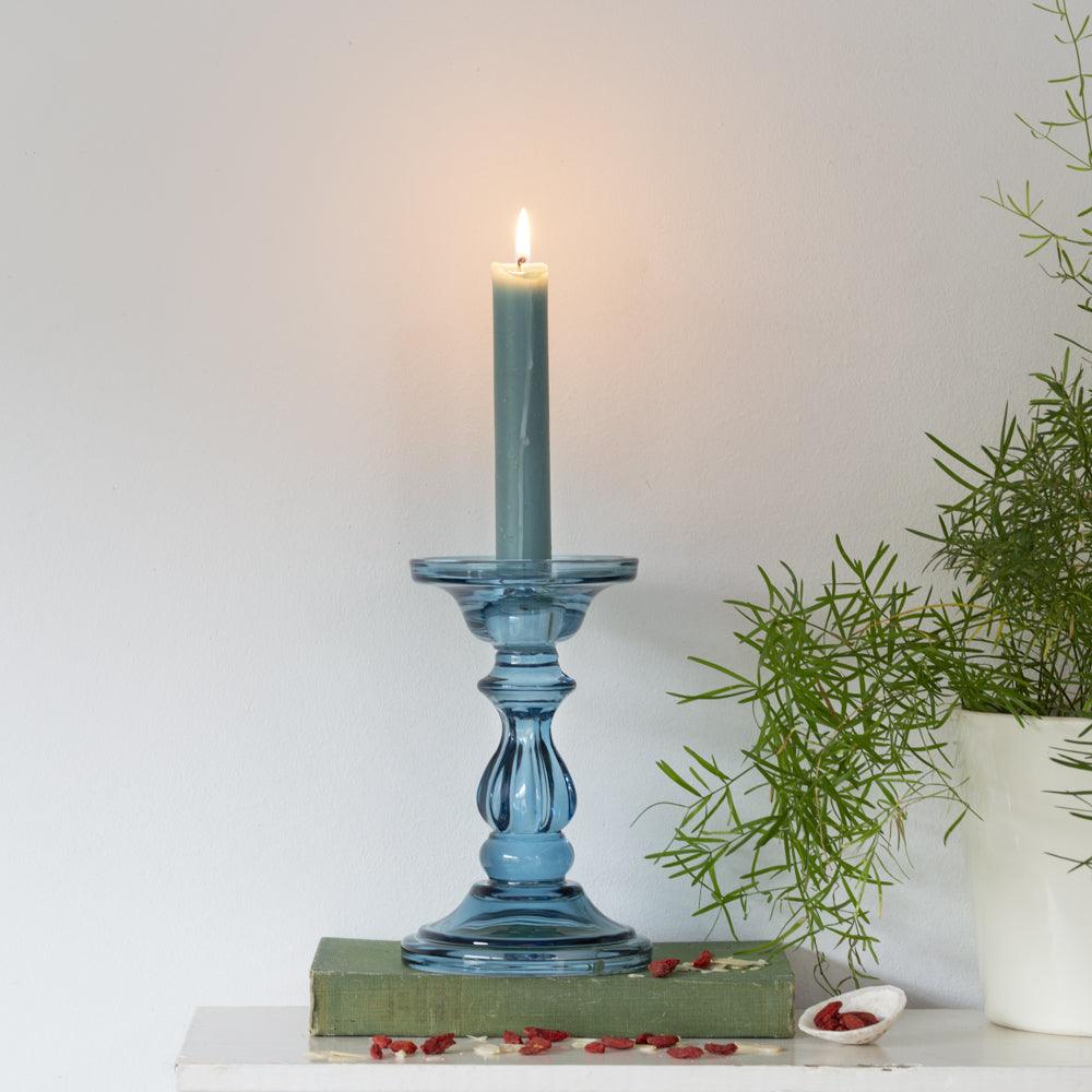 Azure Blue Candle Holder - Distinctly Living