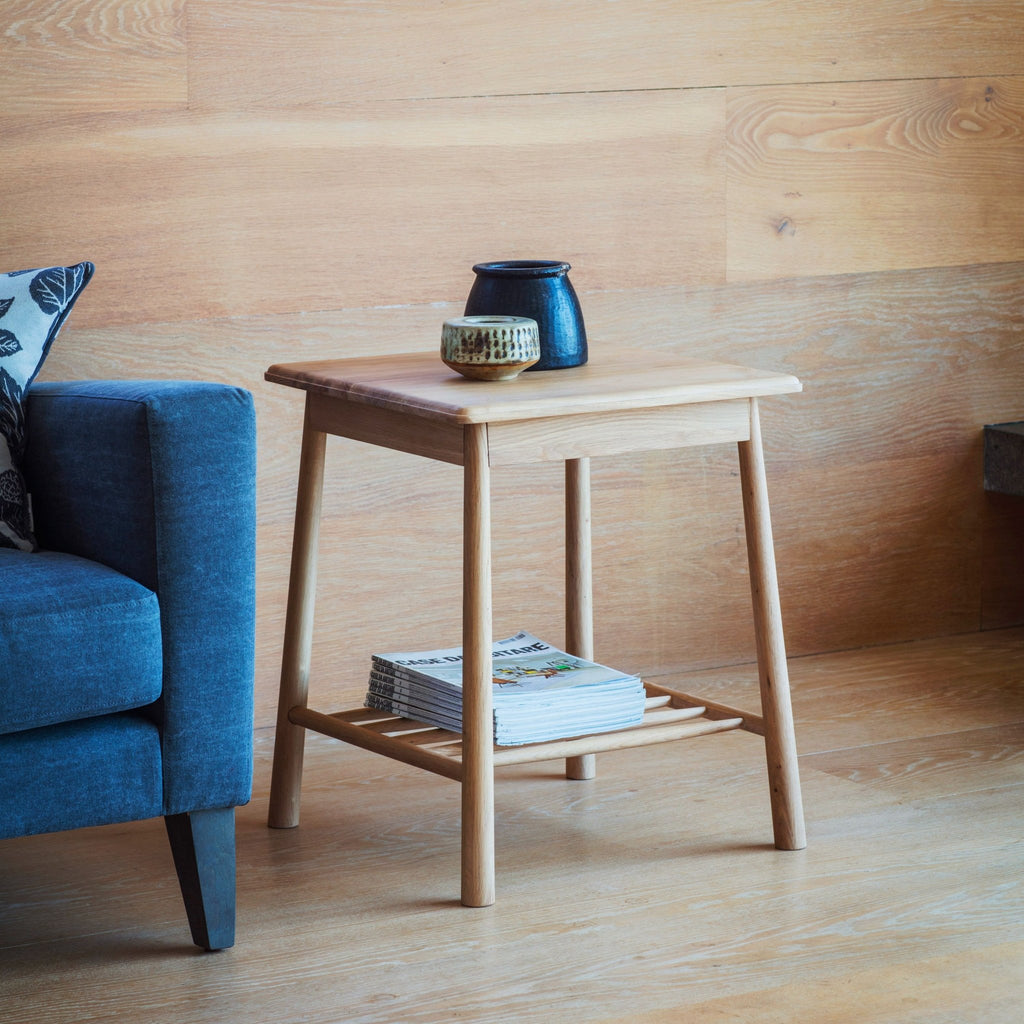 Balham Large Side Table - Oak or Black - Distinctly Living