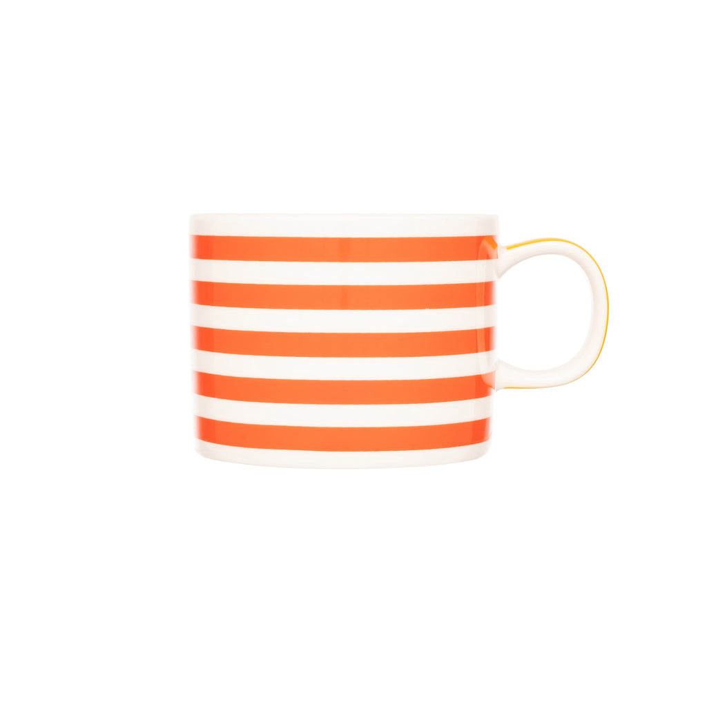 Beach Stripe Fine Bone China Mug - Various Colours - Distinctly Living