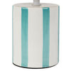 Beach Stripe Lamp With Rattan Shade - Distinctly Living