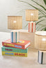 Beach Stripe Lamp With Rattan Shade - Distinctly Living