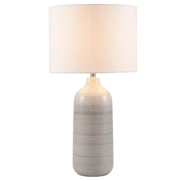 Blue and Grey Ombre Ceramic Table Lamp - Distinctly Living