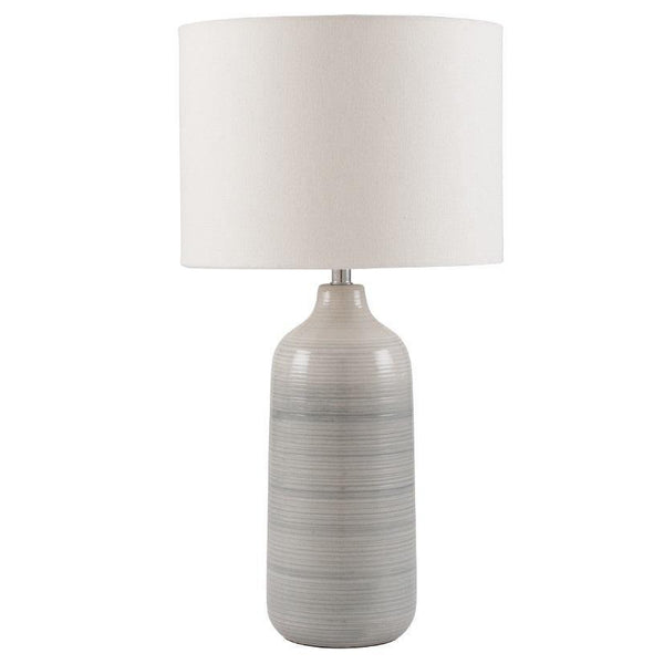 Blue and Grey Ombre Ceramic Table Lamp - Distinctly Living