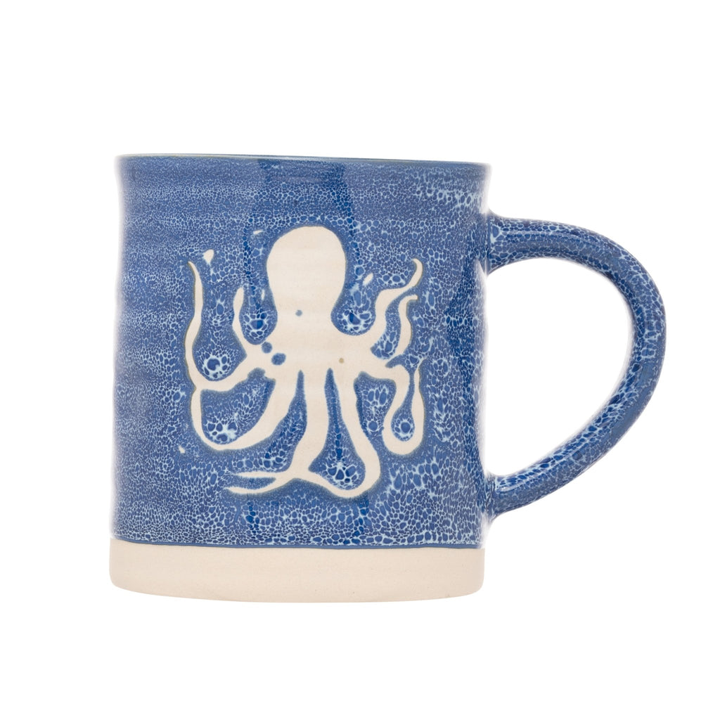 Blue Stoneware Octopus Mug - Distinctly Living