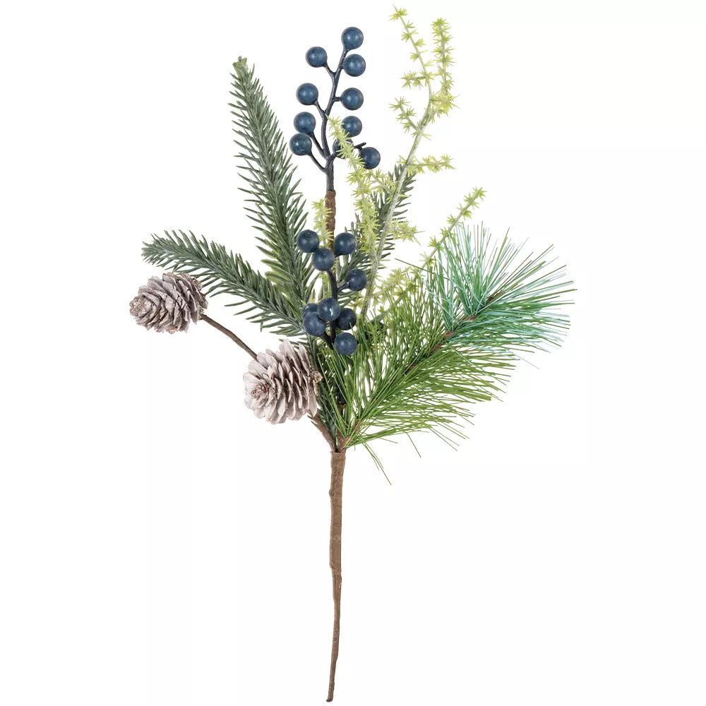 Blueberry & Fircone Sprig - Distinctly Living