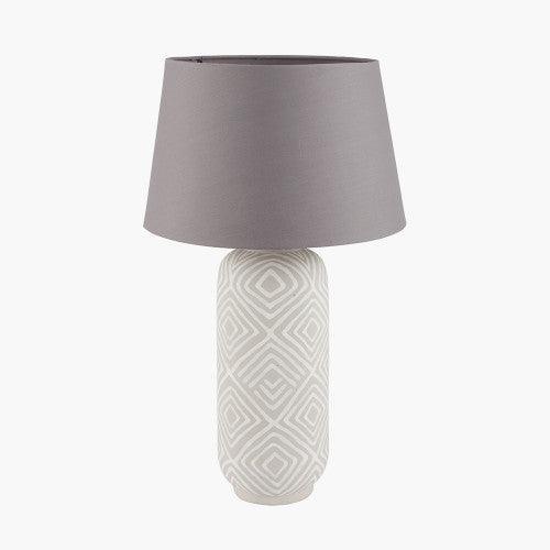 Burgh Pottery Table Lamp and Taupe Shade - Distinctly Living