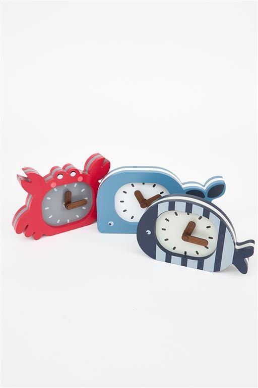 Children's Clock - Mantel Clock - Desk Clock - Whale - Distinctly Living