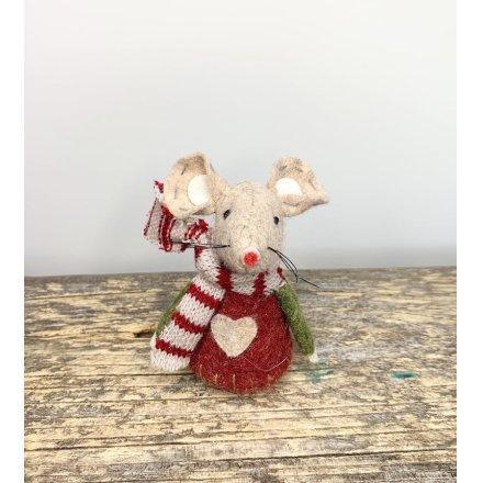 Christmas Mouse - Red Knit - Distinctly Living