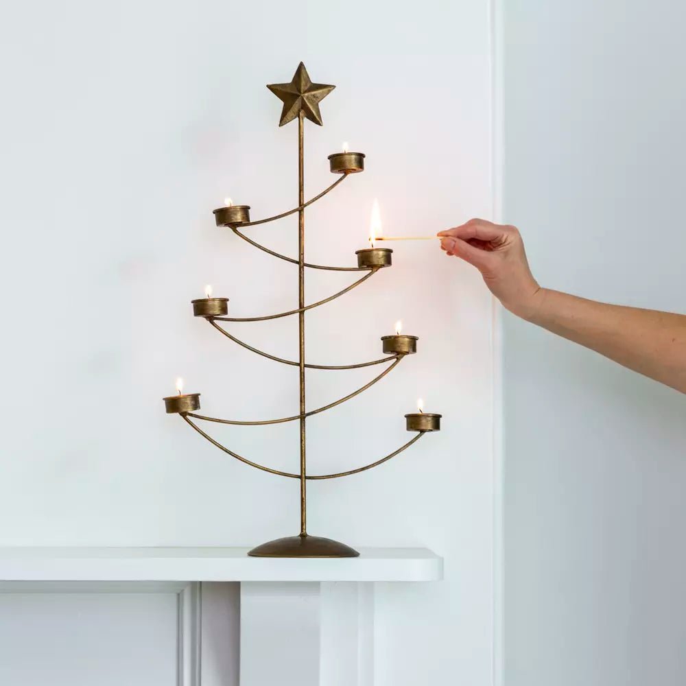 Christmas Tree Tealight Holder - Distinctly Living