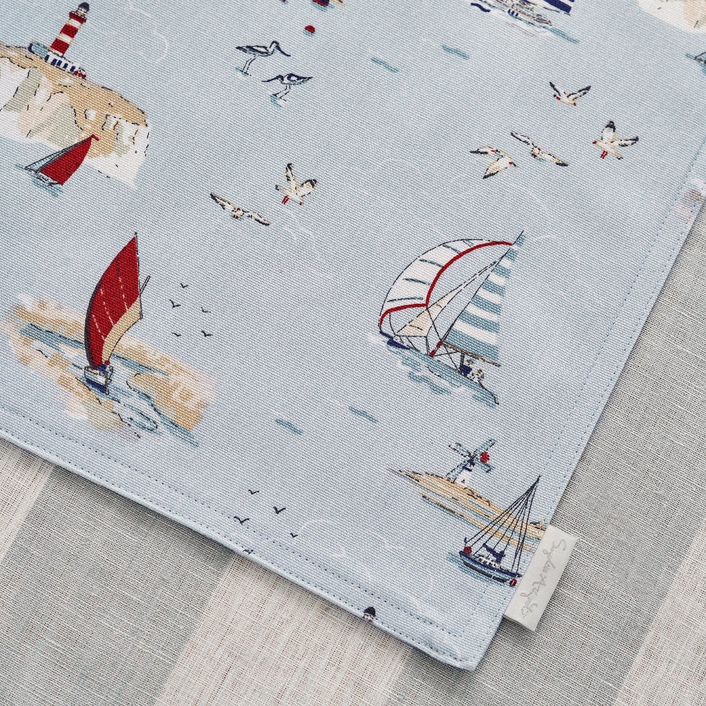 Coastal Boats Fabric Placemat - Distinctly Living