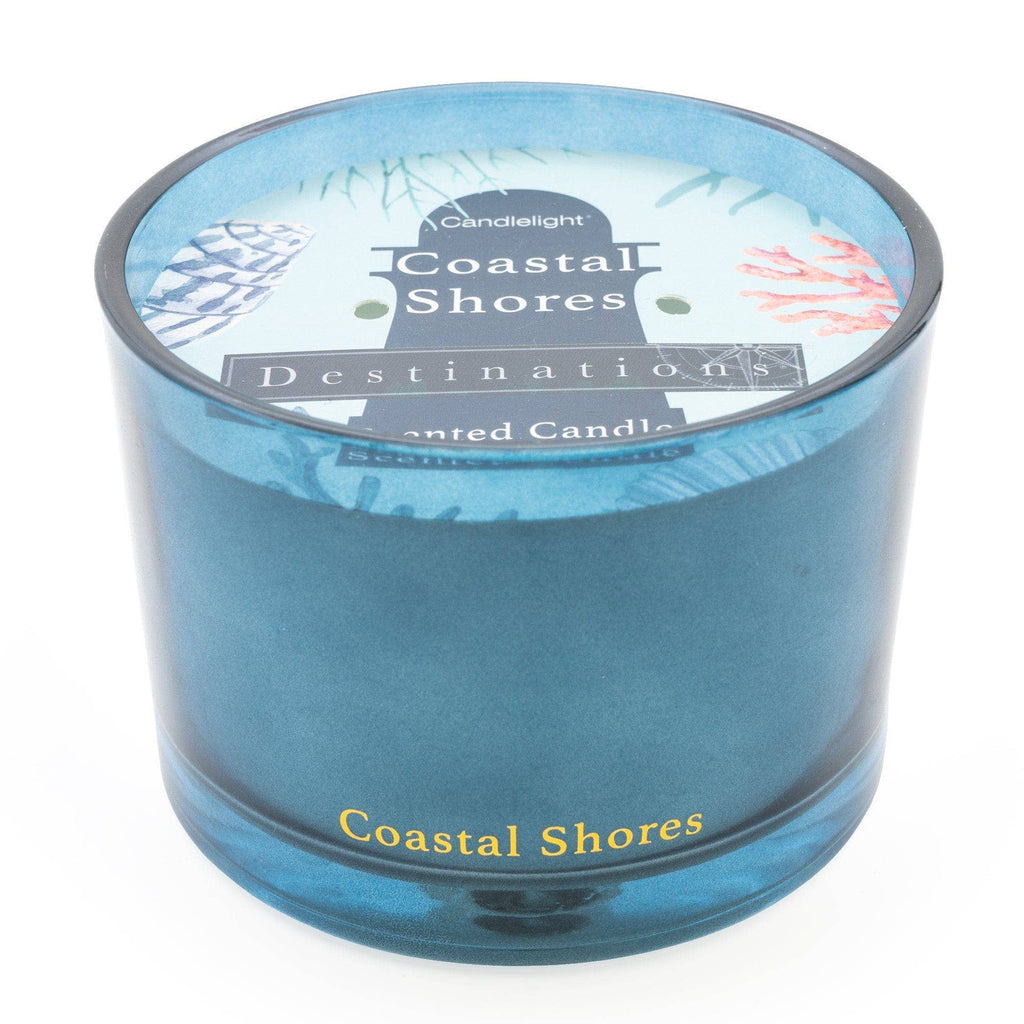 Coastal Shores Two Wick Candle with Seasalt Scent - Distinctly Living