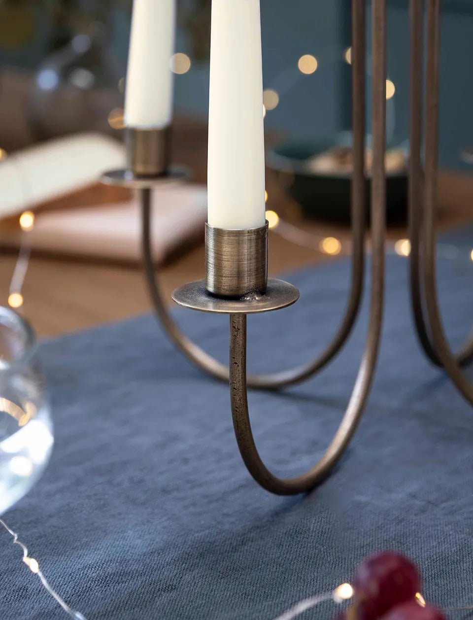 Curl Antique Bronze Candle Holder - Distinctly Living