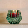 Dual Tea Light or Candle Holder Sparkling Green - Distinctly Living