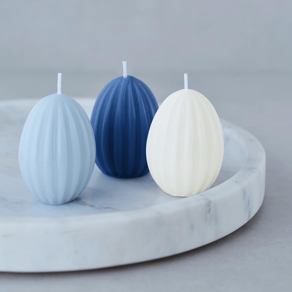 Egg Candle - Choice of Colours - Distinctly Living