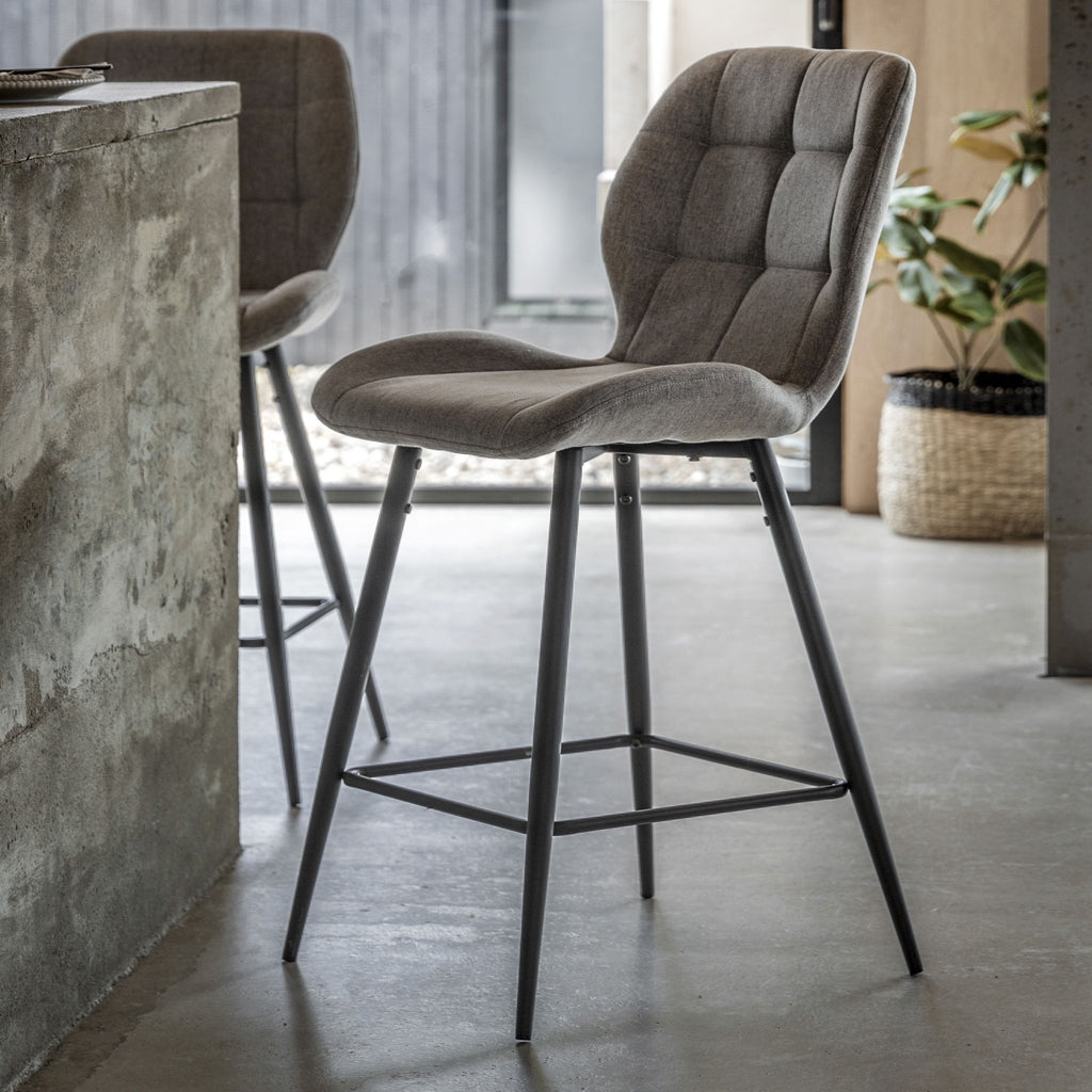 EX DISPLAY - Danton Bar Stool - Light Grey - Distinctly Living