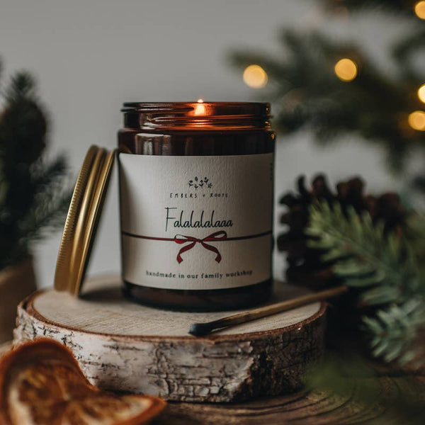 Falalalalaaa Christmas Soy Candle - Distinctly Living