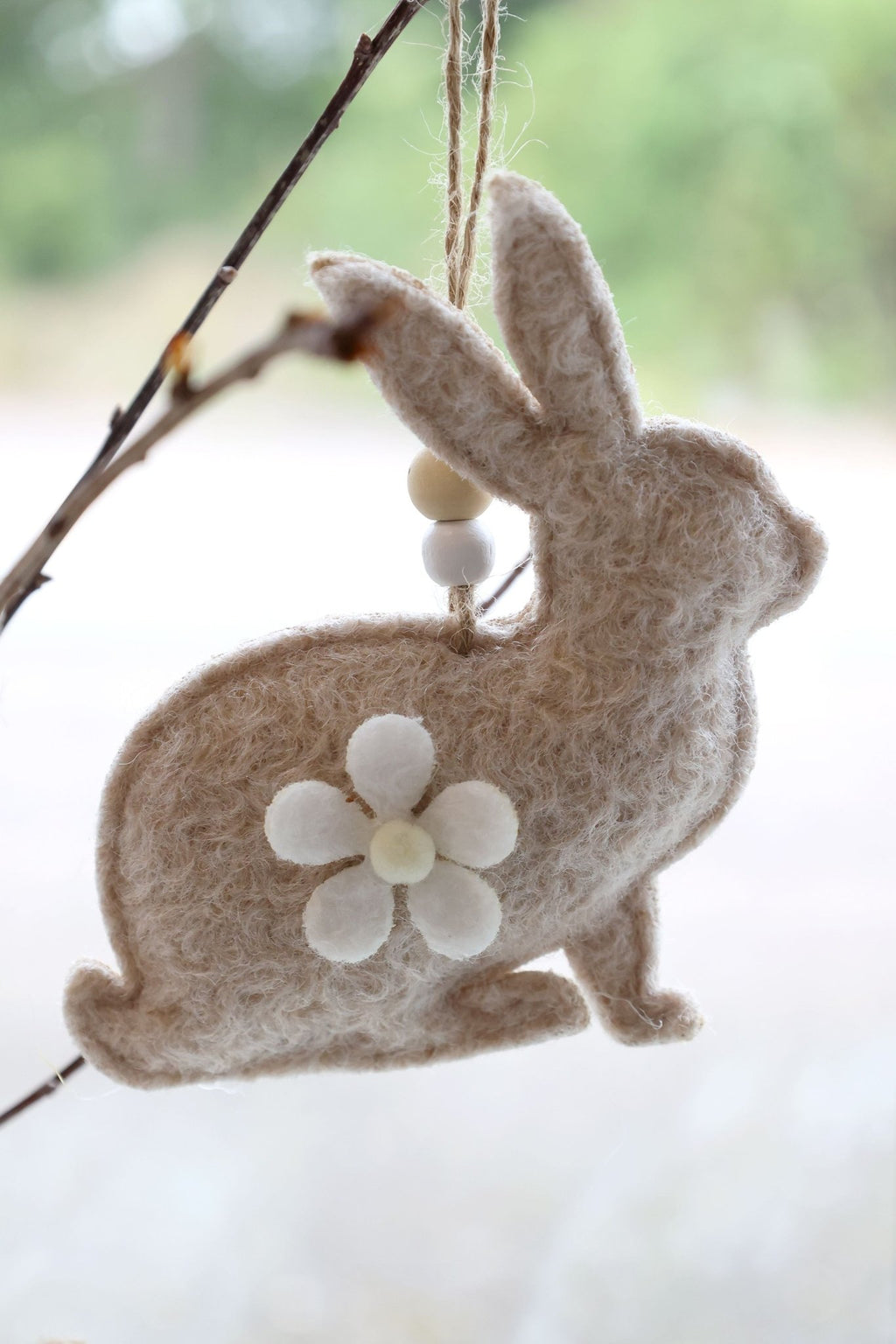 Felt Rabbit & Egg Hanging Set - Distinctly Living