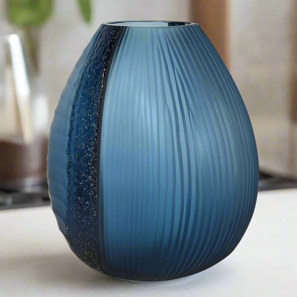 Glint Blue Vase - Distinctly Living