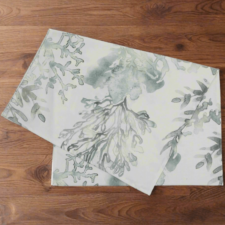 Green Coral Table Runner - Distinctly Living