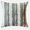 Green Zig Stripe Cushion - Distinctly Living