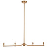 Harlington Brushed Aged Brass Multi Pendant - Distinctly Living