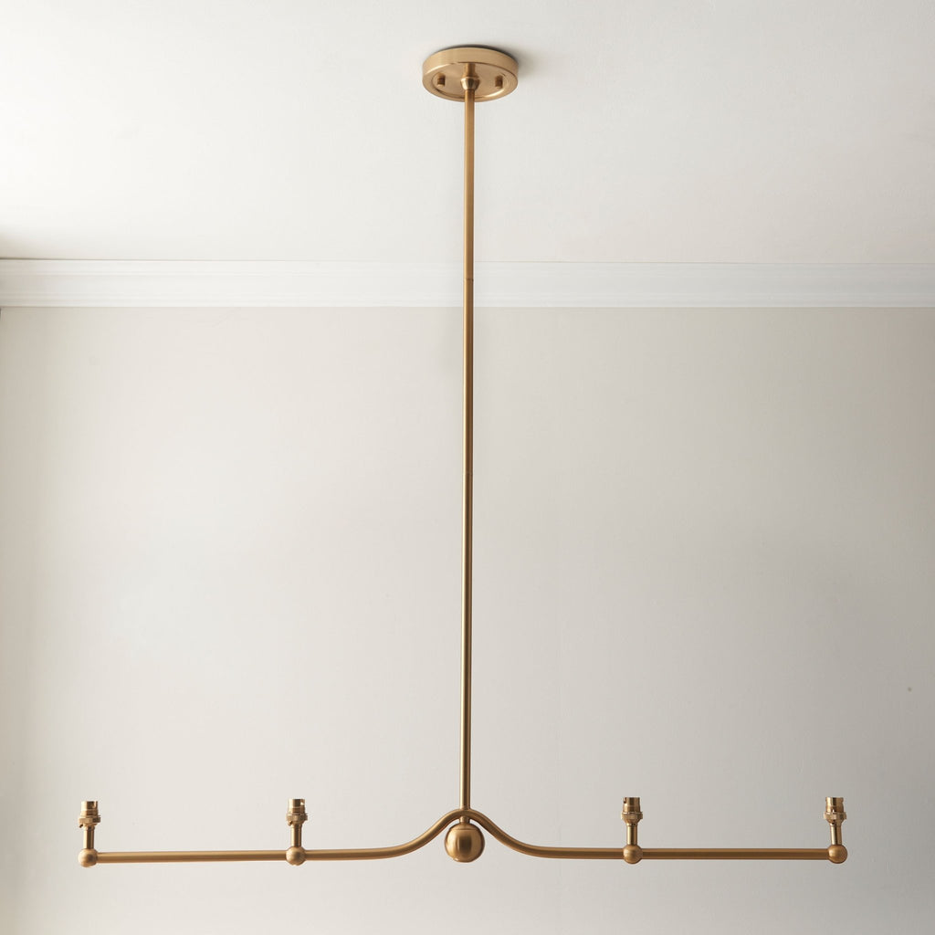 Harlington Brushed Aged Brass Multi Pendant - Distinctly Living