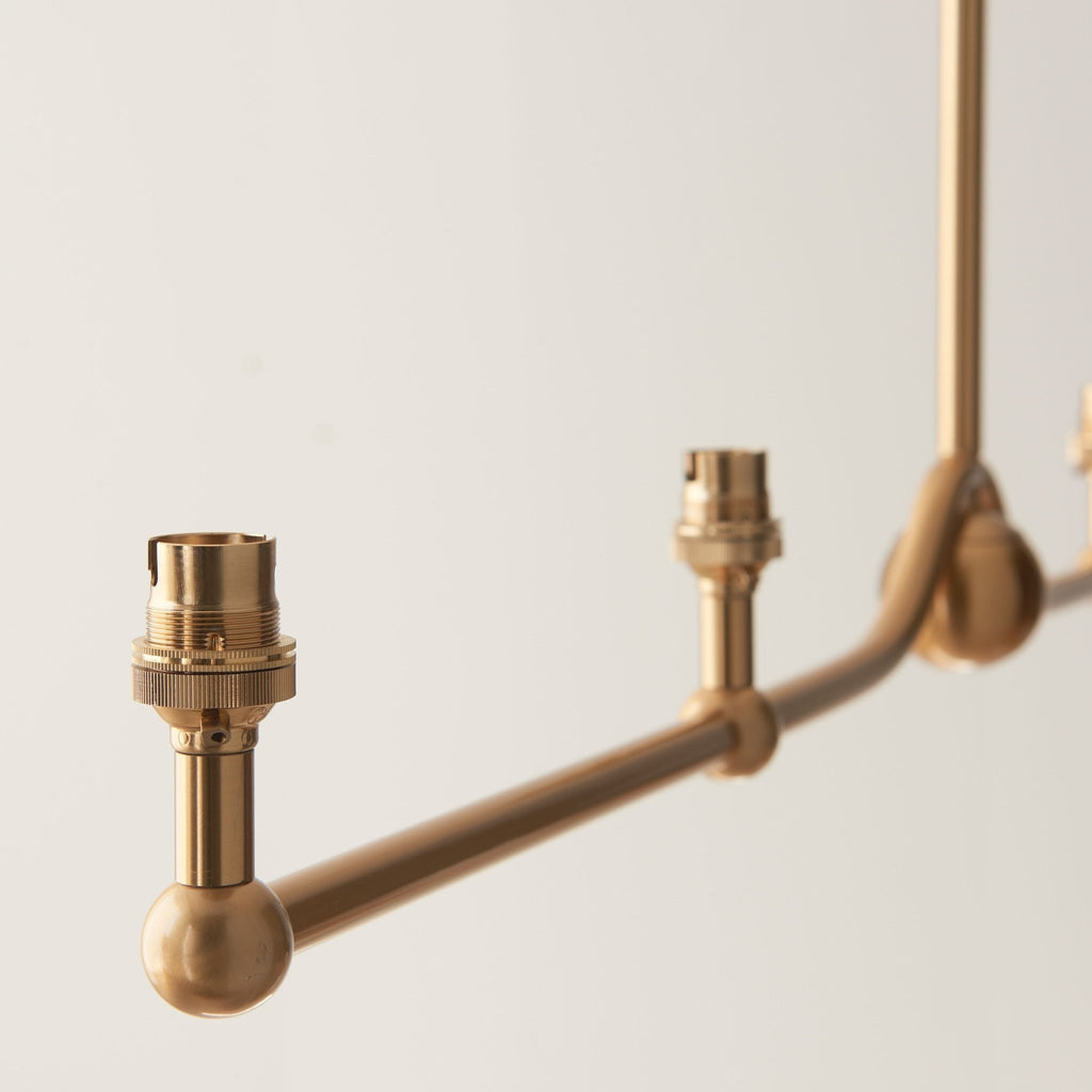 Harlington Brushed Aged Brass Multi Pendant - Distinctly Living