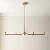 Harlington Brushed Aged Brass Multi Pendant - Distinctly Living