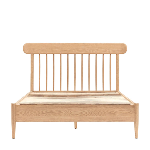 Hatton 4'6 Spindle Bed - Natural Oak - Distinctly Living