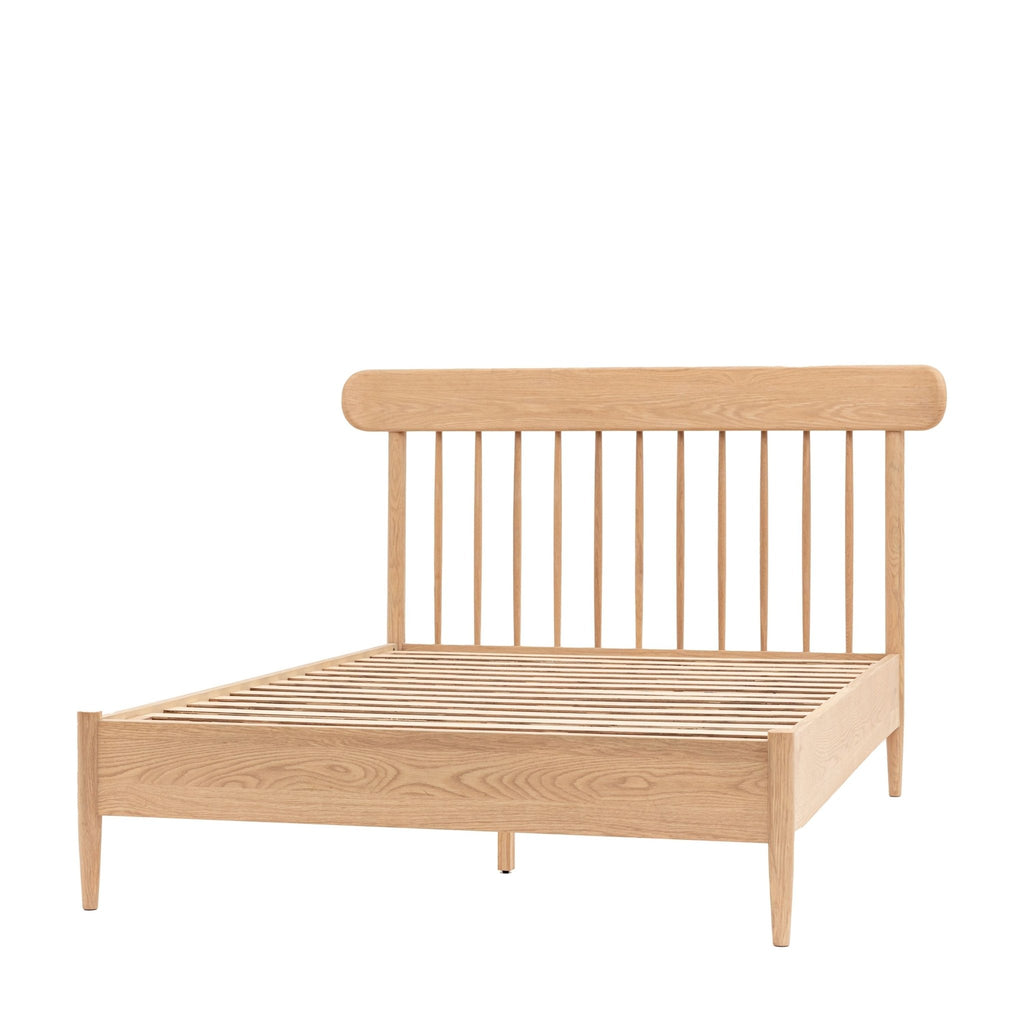 Hatton 4'6 Spindle Bed - Natural Oak - Distinctly Living