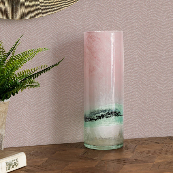 Haze Hand - Blown Vase Pink - Distinctly Living