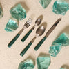 Jade Green 24 Piece Cutlery Set - Distinctly Living