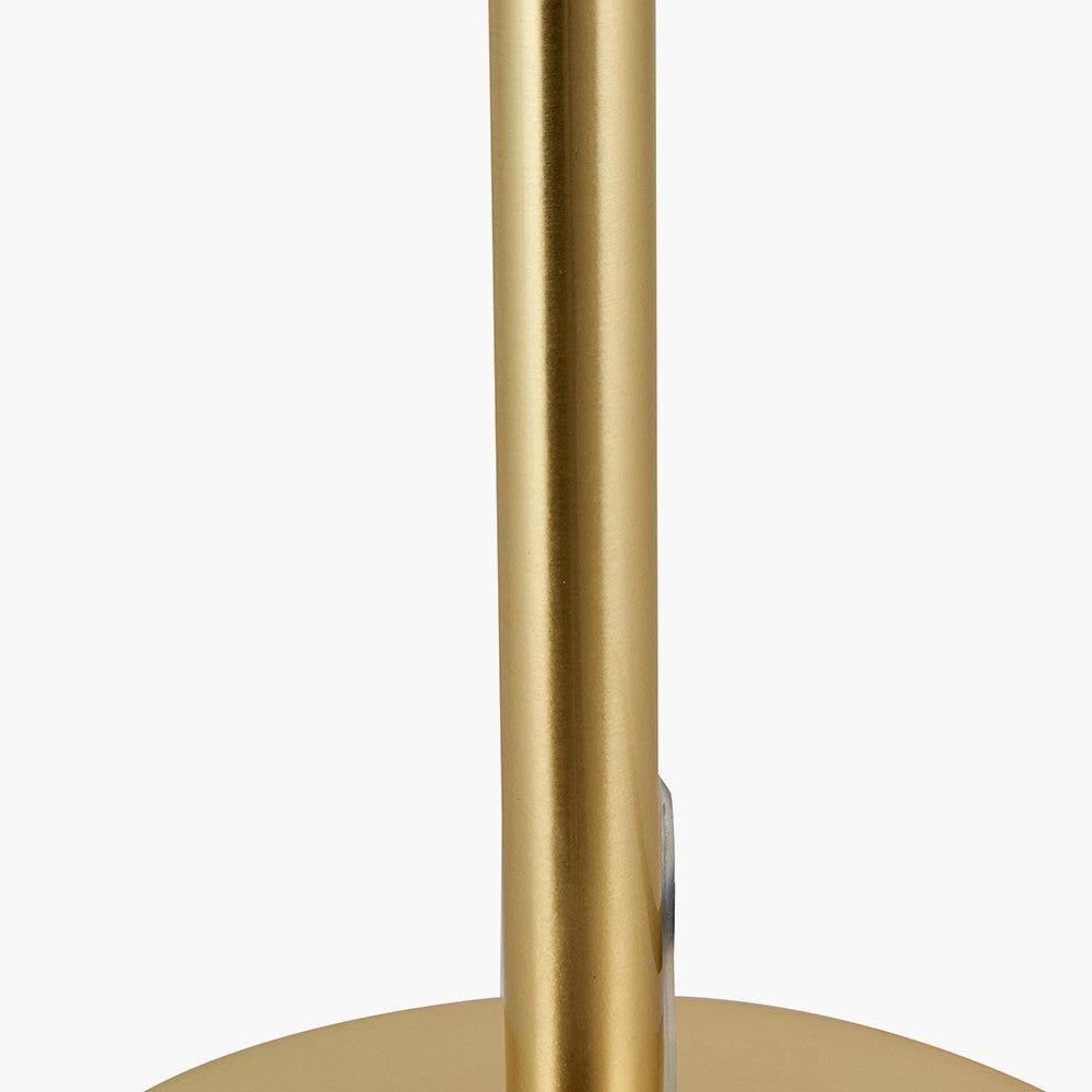 Jesi Smoked Glass Orb and Gold Metal - Table Lamp - Distinctly Living