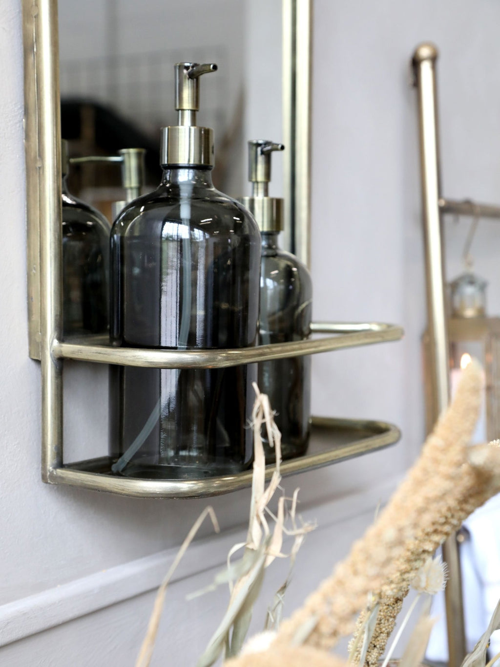 Large or Small - Smoked and Brass Soap Dispenser - Distinctly Living