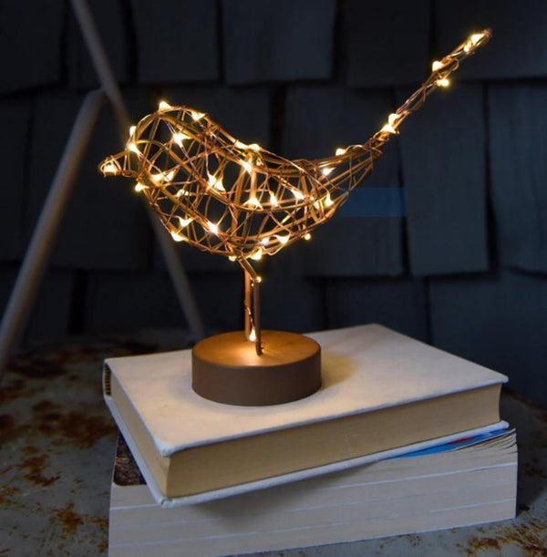 Light Up And Sparkle Robin - Copper - Distinctly Living