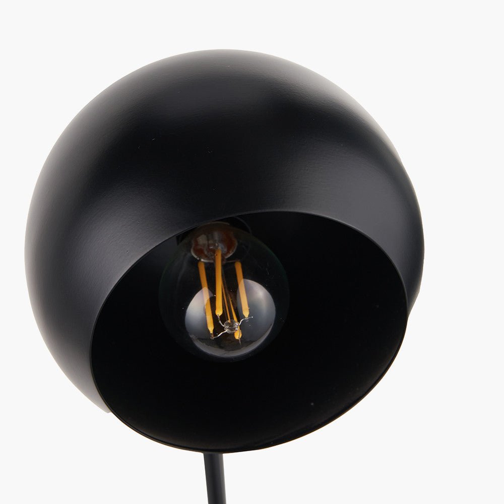 Martina Black Metal 2 Head Table Lamp - Distinctly Living