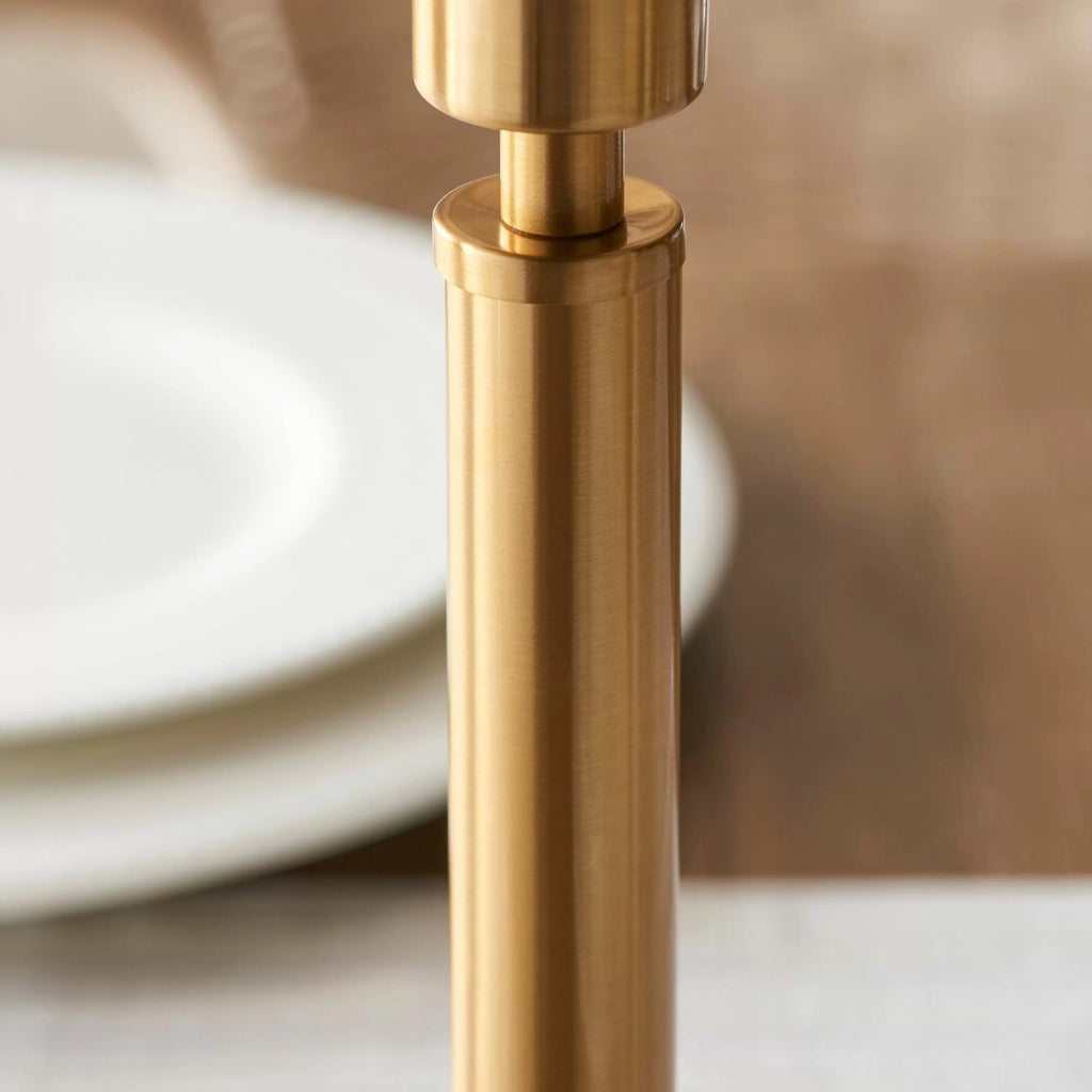 Maximus Lamp for Shades - Rechargeable Table Lamp Warm Brass - Distinctly Living