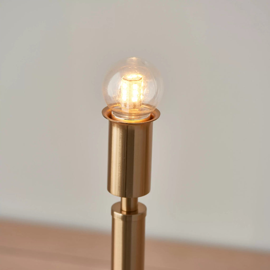 Maximus Lamp for Shades - Rechargeable Table Lamp Warm Brass - Distinctly Living