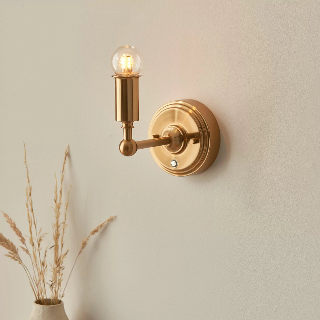 Maximus Rechargeable Wall Light - Warm Brass - 30 hours! - Distinctly Living