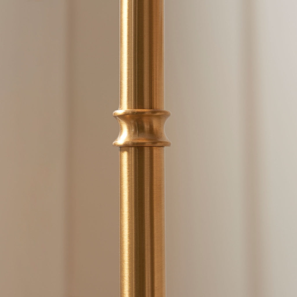 Maximus Warm Brass Rechargable Floor Lamp - 30 Hours! - Distinctly Living